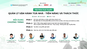 HỘI THẢO TRỰC TUYẾN - QUẢN LÝ VẬN HÀNH TÒA NHÀ - TIỀM NĂNG VÀ THÁCH THỨC