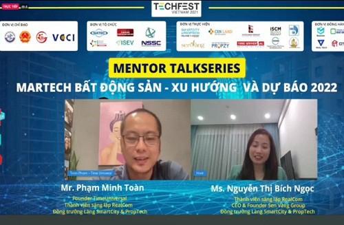 Buổi mentor được tổ chức theo hình thức trực tuyến - Ảnh chụp màn hình